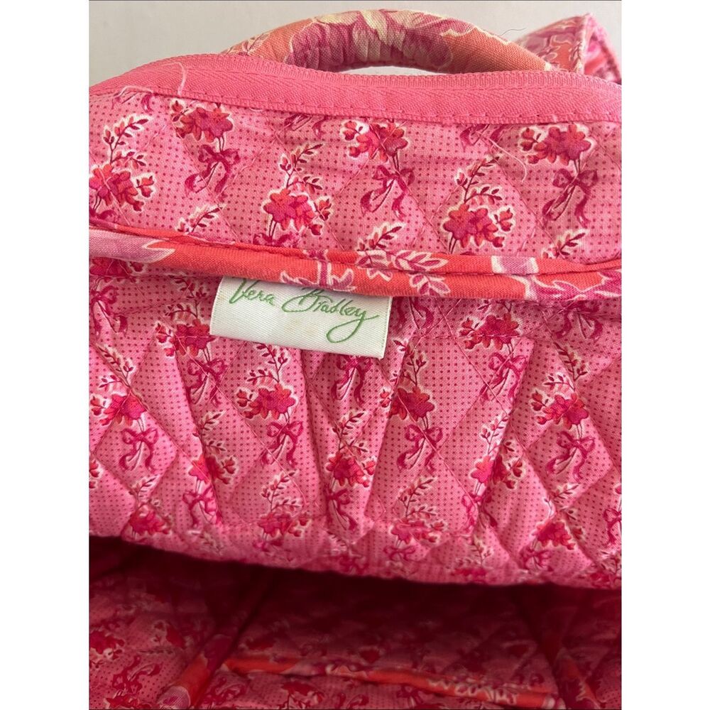 Vera Bradley English Rose Matching Travel Set Backpack &Duffel Pink Floral Quilt - Picture 7 of 14